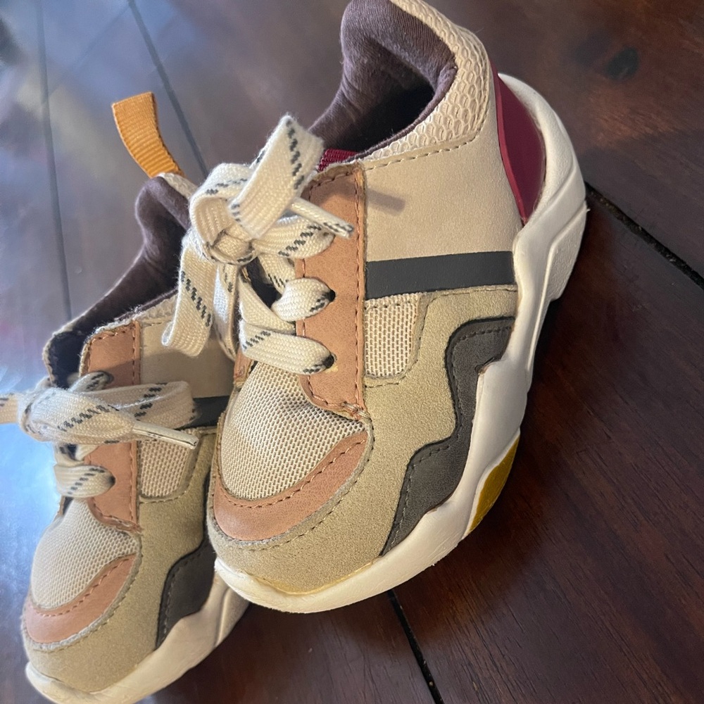 Zara Kids Sneakers - Beige, Pink, Gray